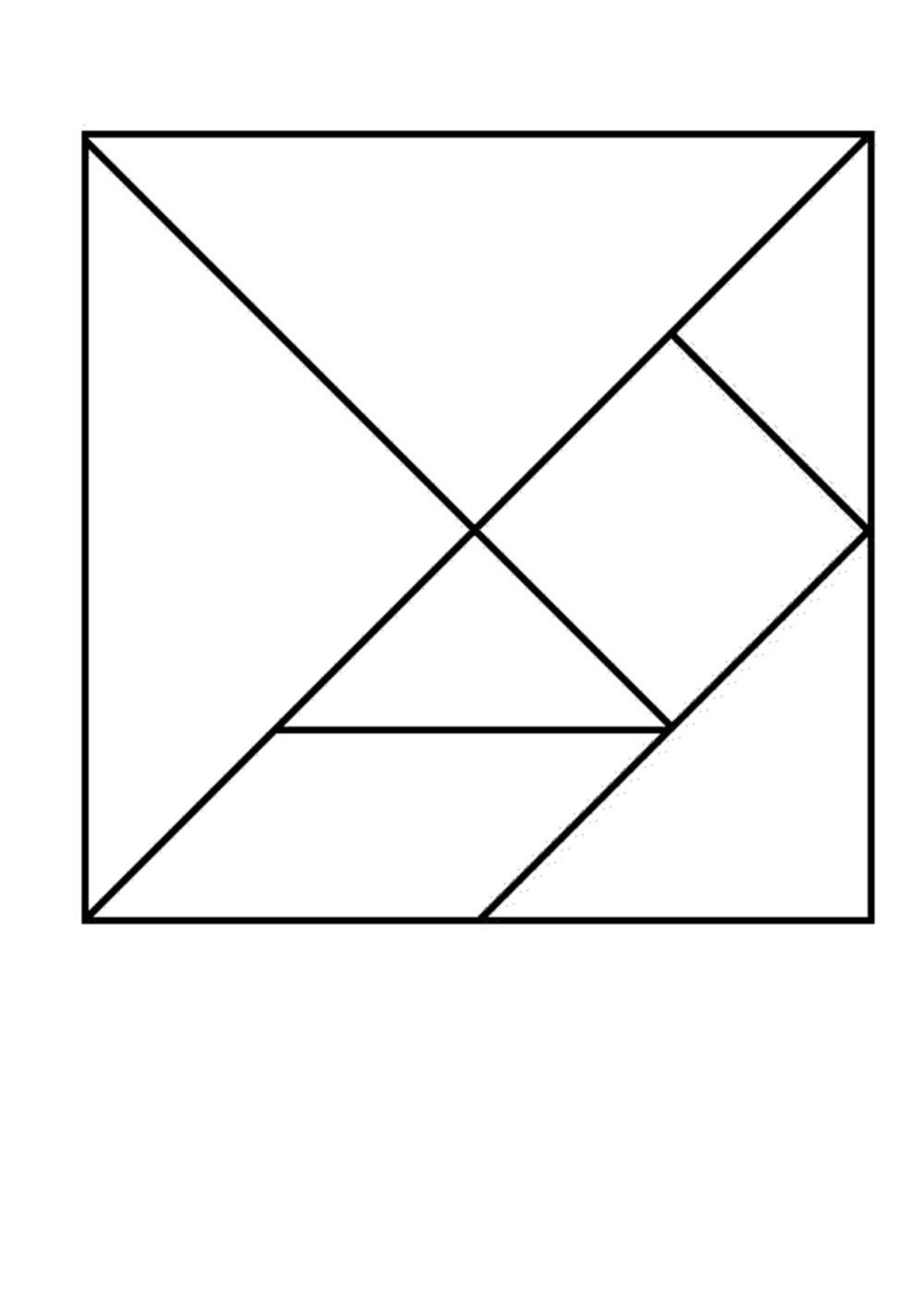 Танграм квадрат из 7