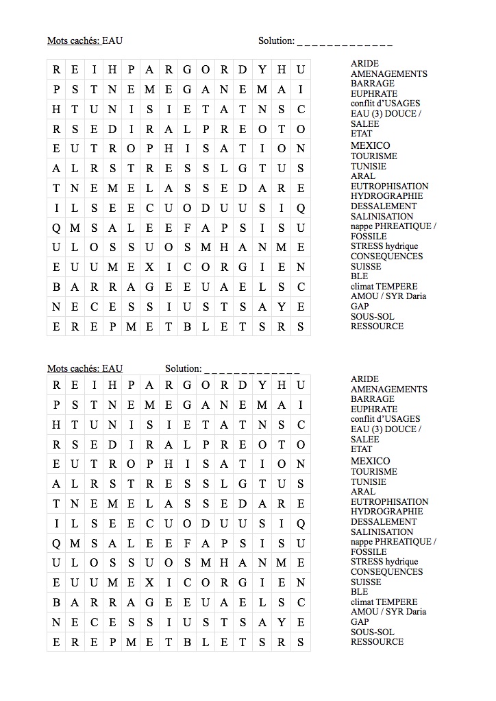 Mots Casés à Imprimer Pour Adulte Pdf