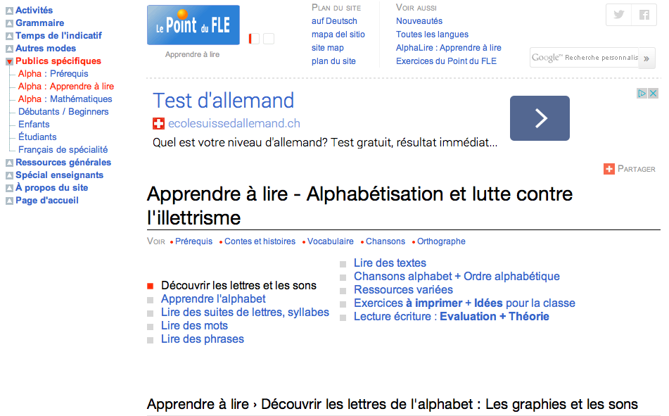 Le Point Du Fle Francais Langue Etrangere rp