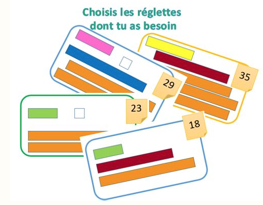 Jeu avec les réglettes Cuisenaire