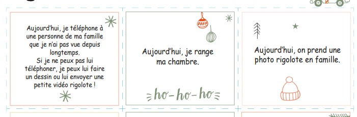 24 actions à glisser dans votre calendrier de l'Avent 